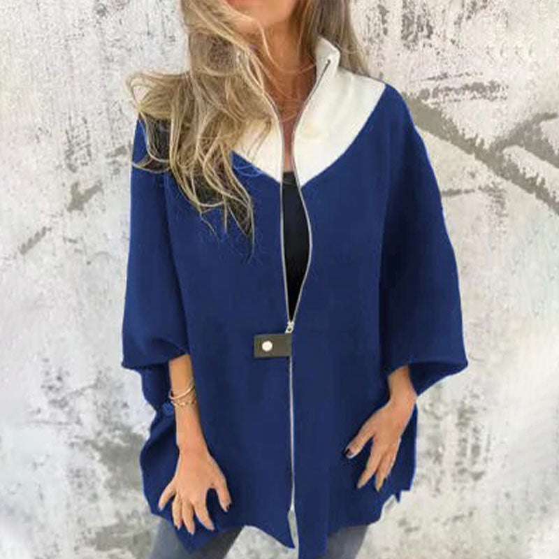 Street-wave Elegant Stand Collar Jacket For Women Chic Comfort And Versatile Style