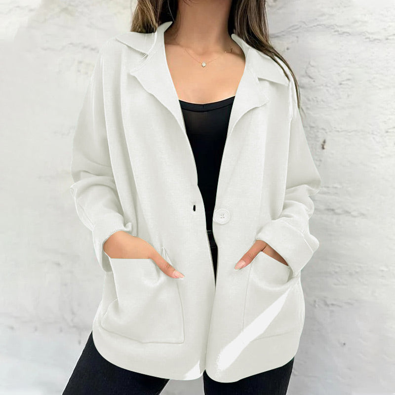 Street-wave Women's Pink Jacket With Pockets For Women Elegant Cozy Outerwear For Everyday Style