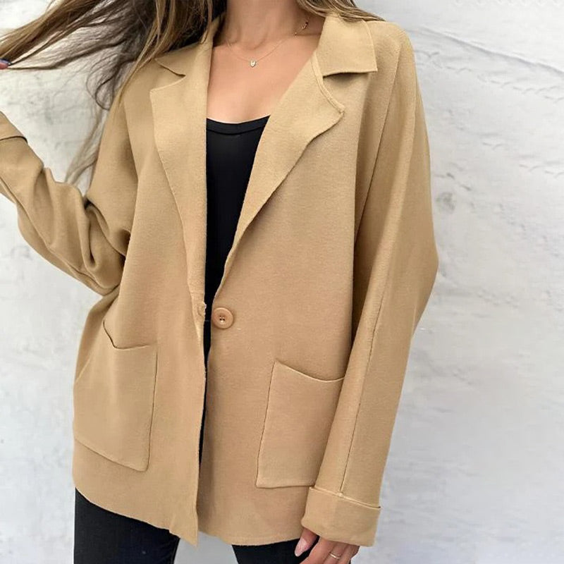 Street-wave Women's Pink Jacket With Pockets For Women Elegant Cozy Outerwear For Everyday Style