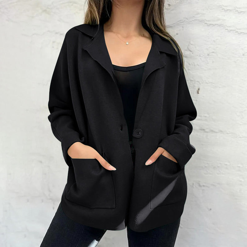 Street-wave Women's Pink Jacket With Pockets For Women Elegant Cozy Outerwear For Everyday Style