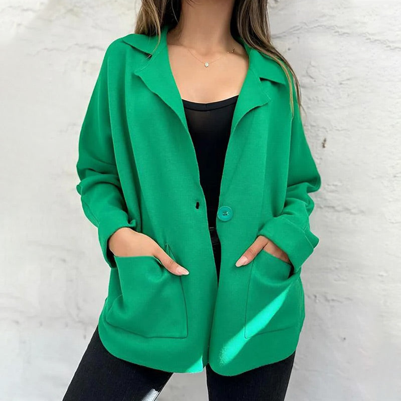 Street-wave Women's Pink Jacket With Pockets For Women Elegant Cozy Outerwear For Everyday Style