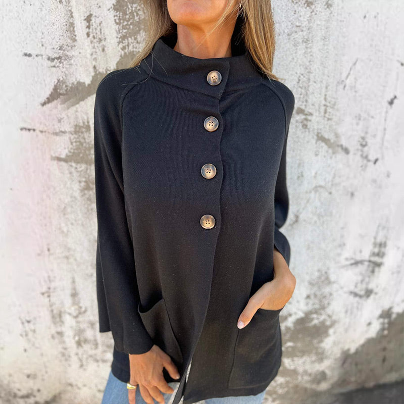 Street-wave Womens Knit Blazer For Elegant Casual Wear Button Front With Premium Soft Knit Fabric