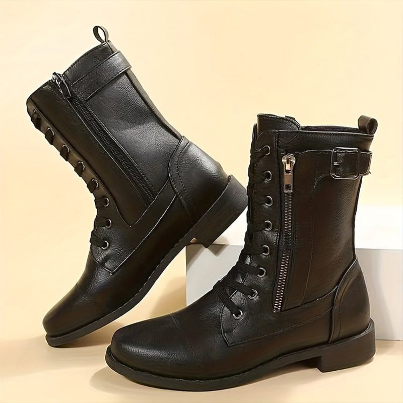 Streetwave Winter Boots With Thick Sole And Mid Shaft For Women Warm Comfort And Durable Grip