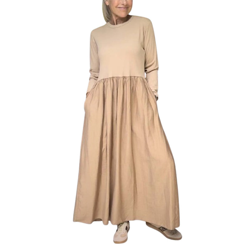 Eliana Knit Long Sleeve Midi Dress For Women Flattering Fit Comfortable Everyday Chic