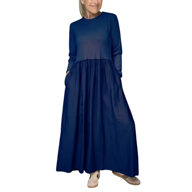 Eliana Knit Long Sleeve Midi Dress For Women Flattering Fit Comfortable Everyday Chic