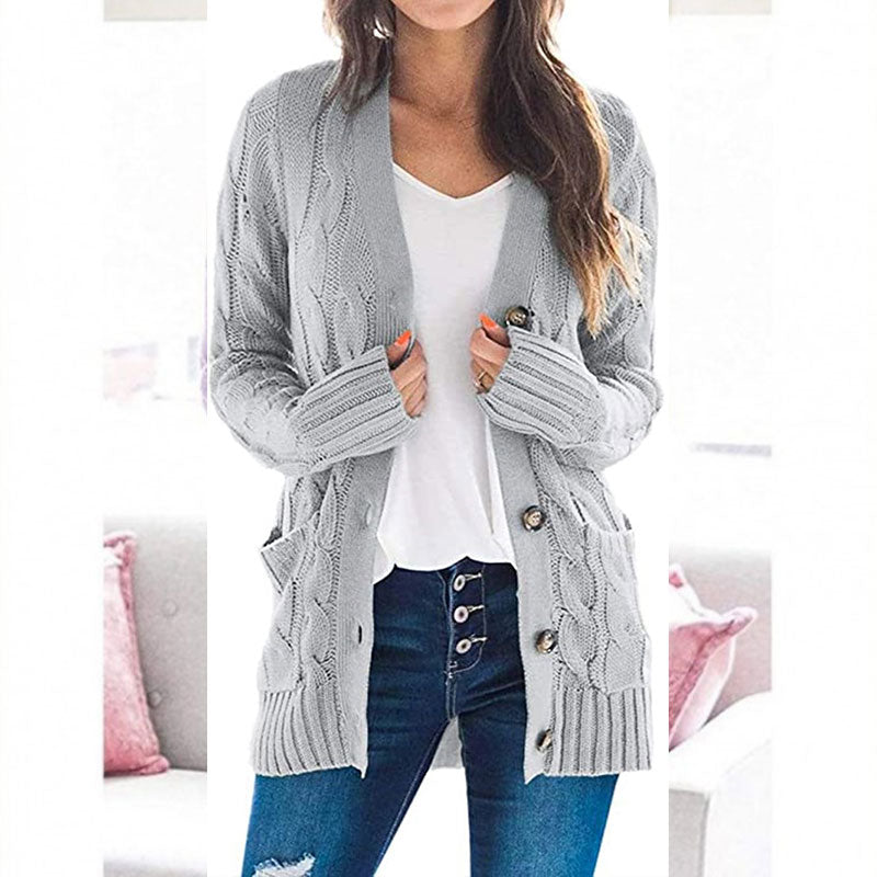 Streetwave Women's Cable Knit Cardigan Versatile Cozy Layer for Work and Weekend