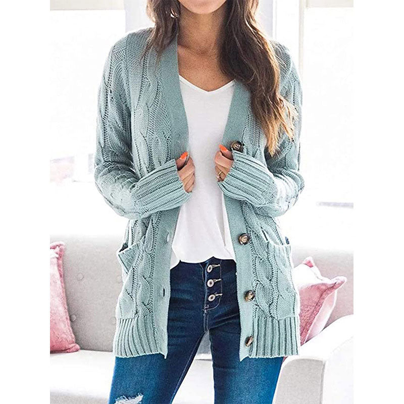 Streetwave Women's Cable Knit Cardigan Versatile Cozy Layer for Work and Weekend