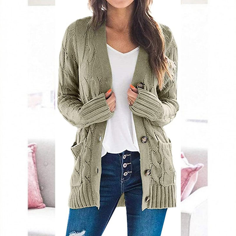 Streetwave Women's Cable Knit Cardigan Versatile Cozy Layer for Work and Weekend