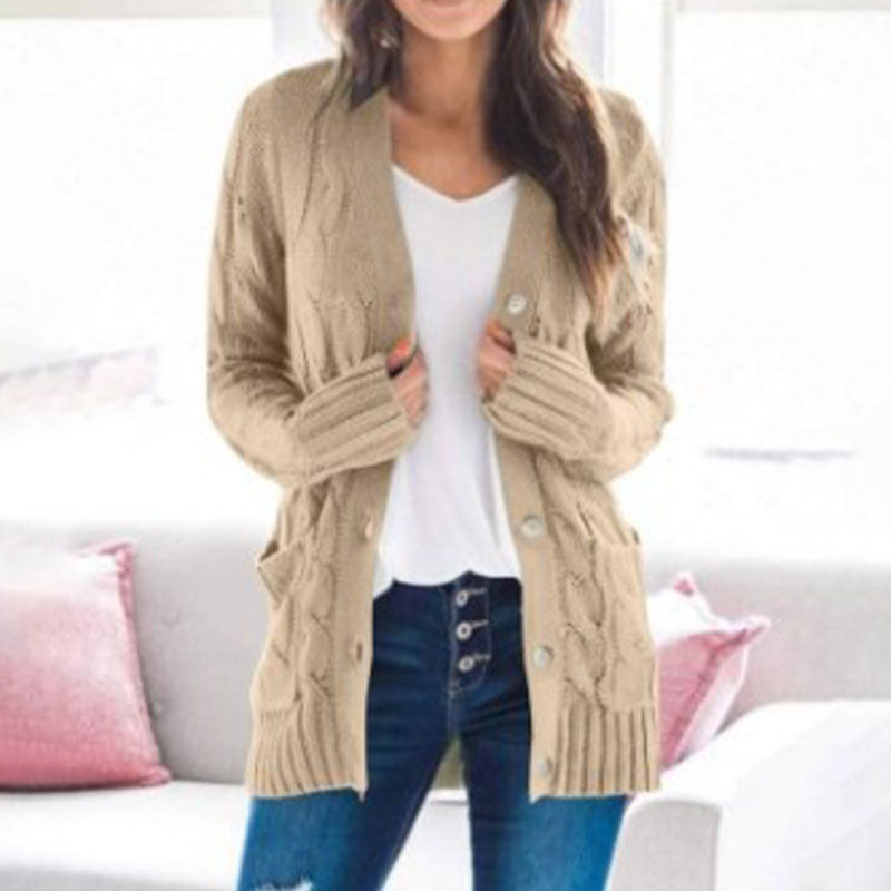 Streetwave Women's Cable Knit Cardigan Versatile Cozy Layer for Work and Weekend