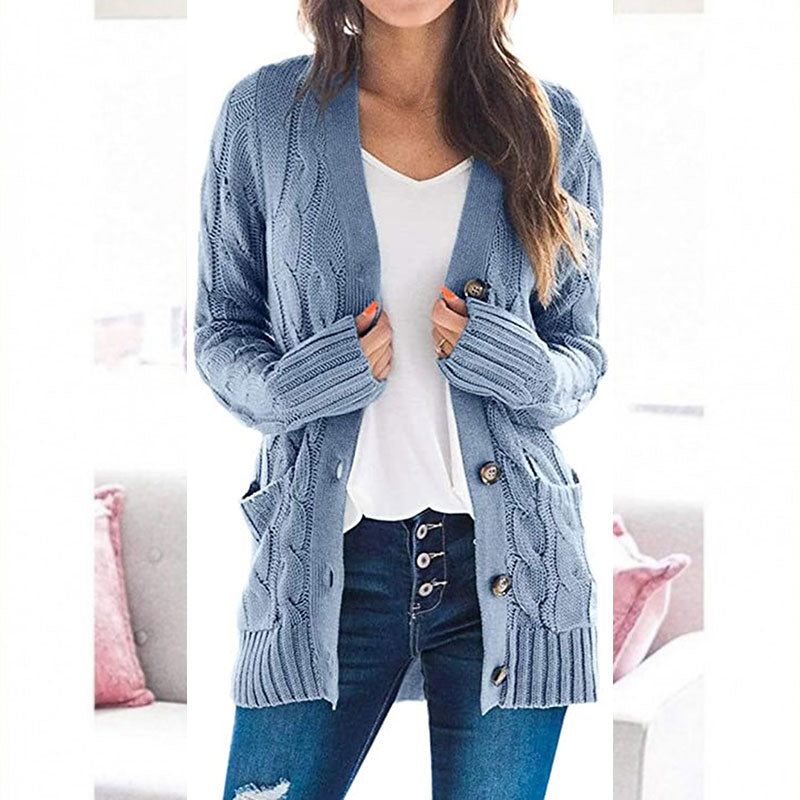Streetwave Women's Cable Knit Cardigan Versatile Cozy Layer for Work and Weekend