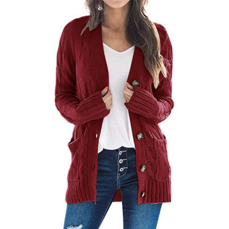 Streetwave Women's Cable Knit Cardigan Versatile Cozy Layer for Work and Weekend