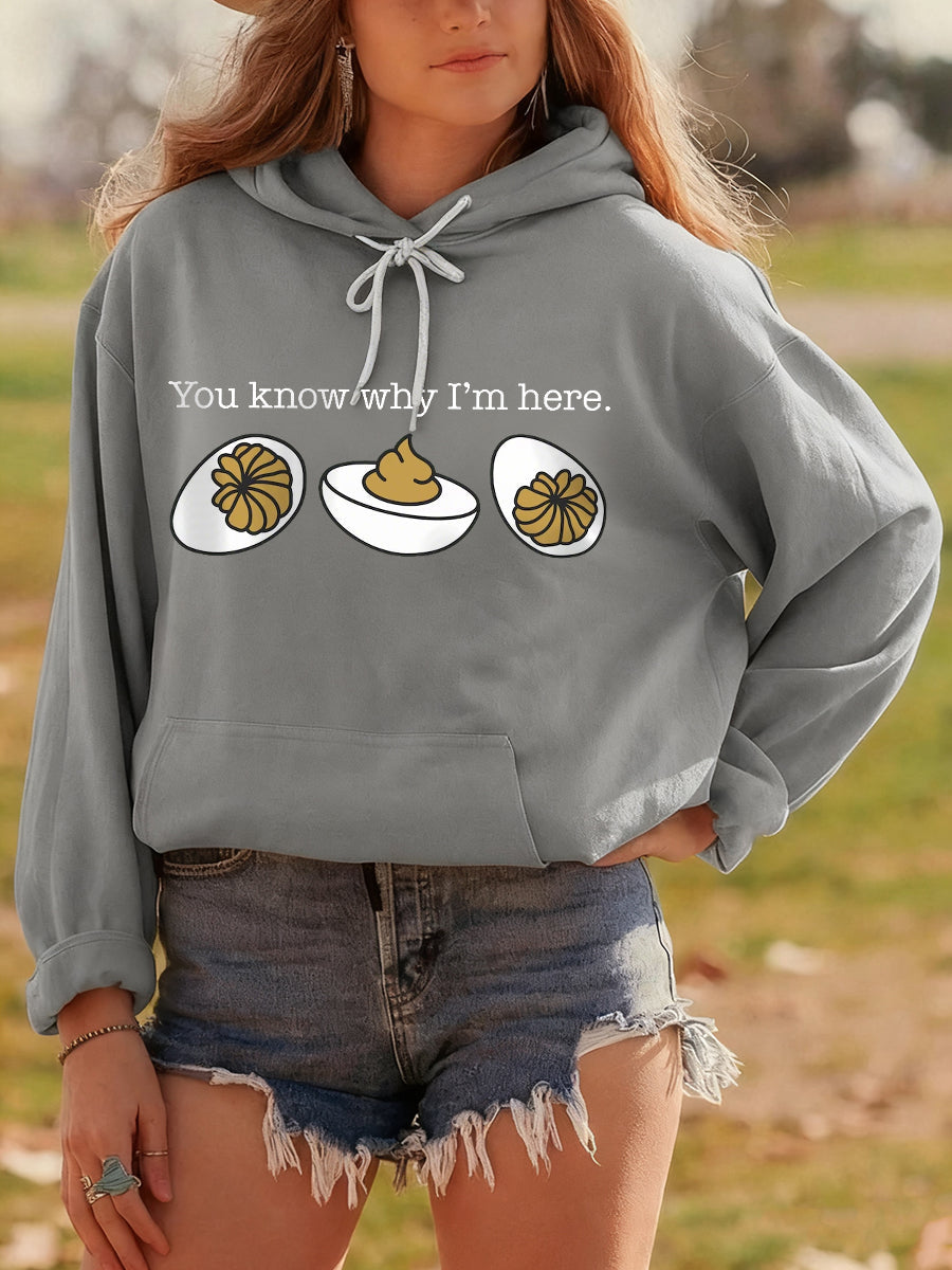 Women's Thanksgiving Day Hoodie with Fun Design and Cozy Fit
