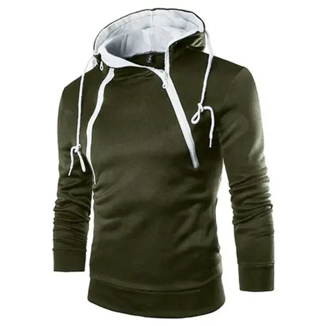 Street-Wave Men's Hoodie Breathable Soft Comfort With Kangaroo Pocket Versatile Everyday Sweatshirt