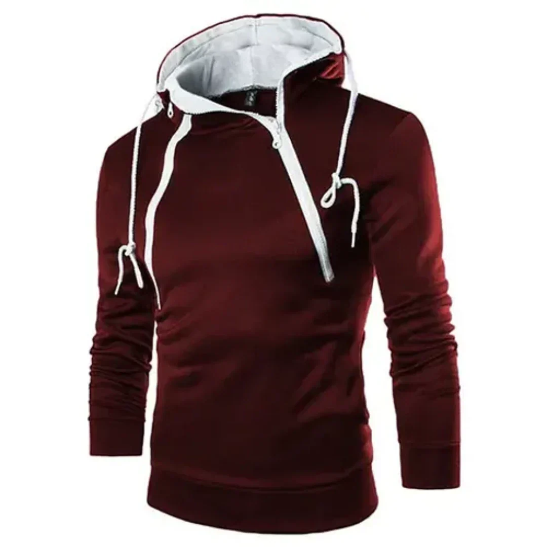 Street-Wave Men's Hoodie Breathable Soft Comfort With Kangaroo Pocket Versatile Everyday Sweatshirt