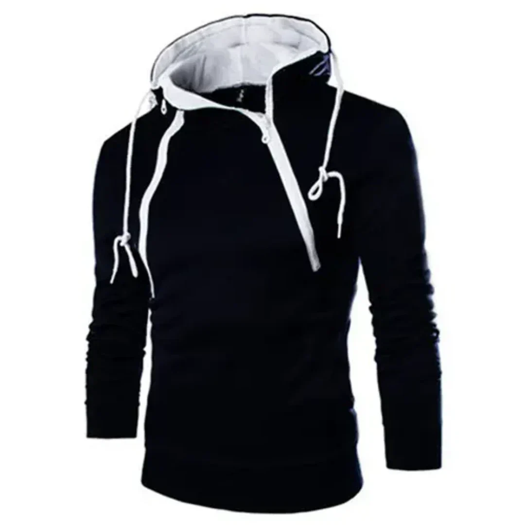 Street-Wave Men's Hoodie Breathable Soft Comfort With Kangaroo Pocket Versatile Everyday Sweatshirt