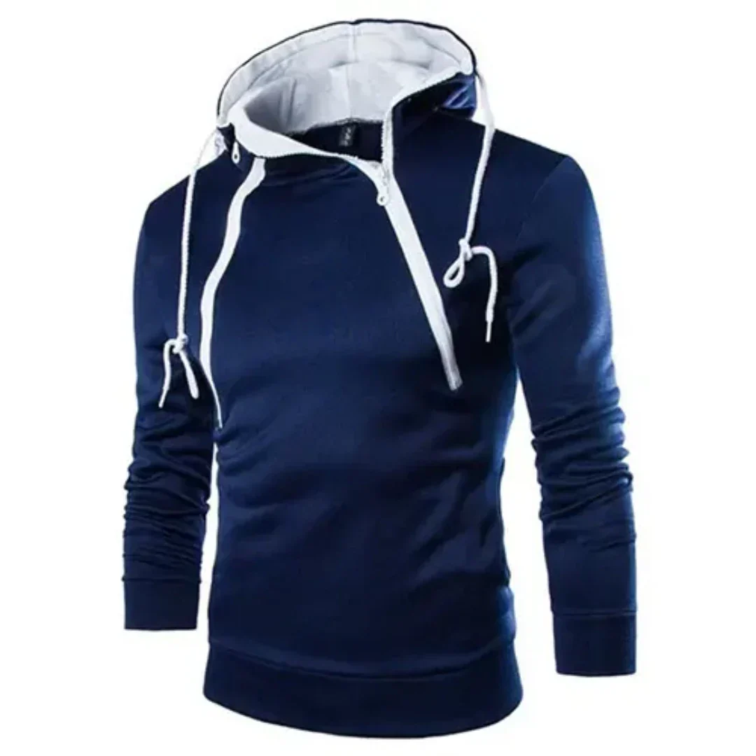 Street-Wave Men's Hoodie Breathable Soft Comfort With Kangaroo Pocket Versatile Everyday Sweatshirt