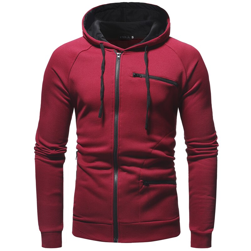 Street-Wave Maximilian Classic Mens Zip Hoodie Breathable Warmth And Movement Outdoor Ready