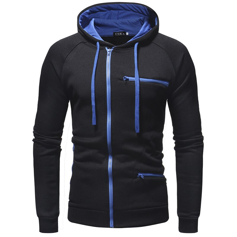Street-Wave Maximilian Classic Mens Zip Hoodie Breathable Warmth And Movement Outdoor Ready