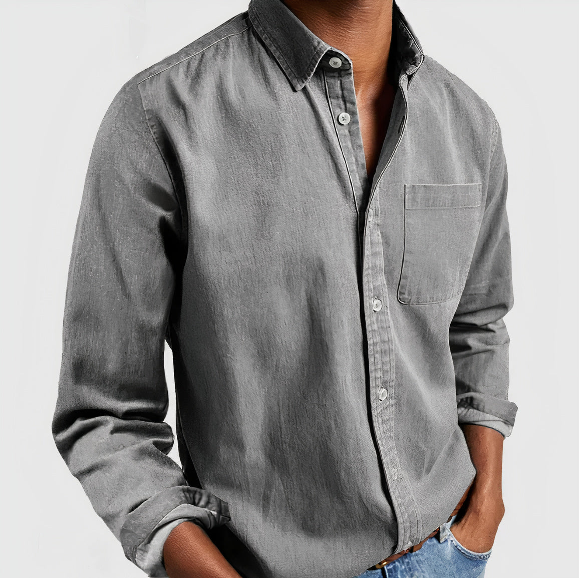 Sybren Men's Cotton Shirt Street-Wave Premium Breathable Everyday Comfort And Timeless Style