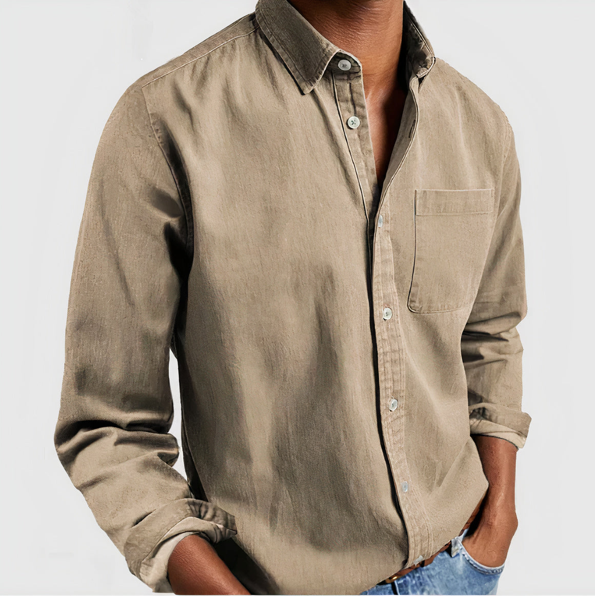 Sybren Men's Cotton Shirt Street-Wave Premium Breathable Everyday Comfort And Timeless Style