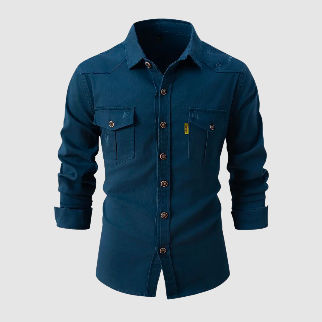 Street-Wave Men's Summer Shirt Breathable Lightweight Modern Button-Down for Stylish Warm Days