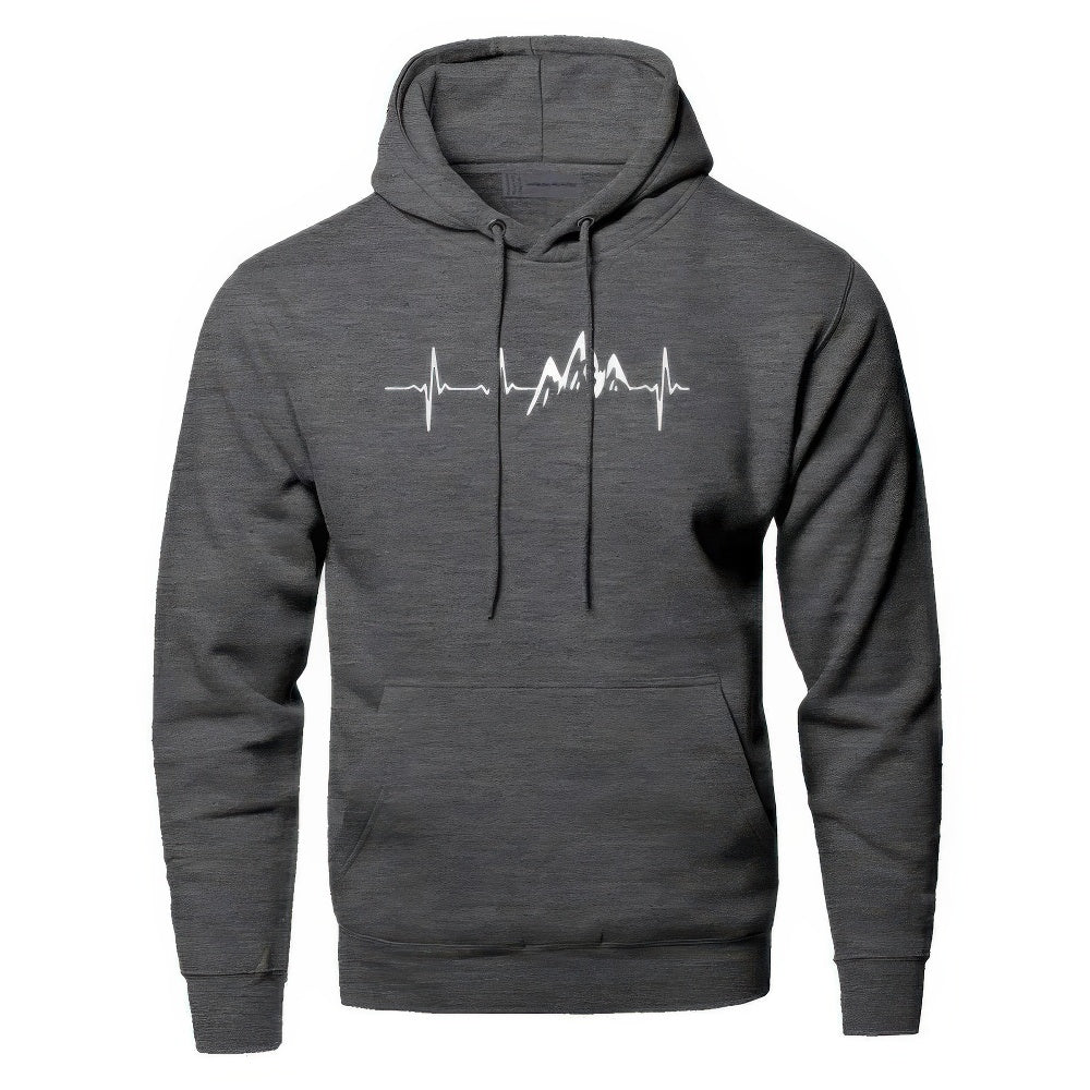 Street Wave Men Mountain Hoodie Waldemar Modern Warm Outdoor Hiking Sweatshirt Adventurers