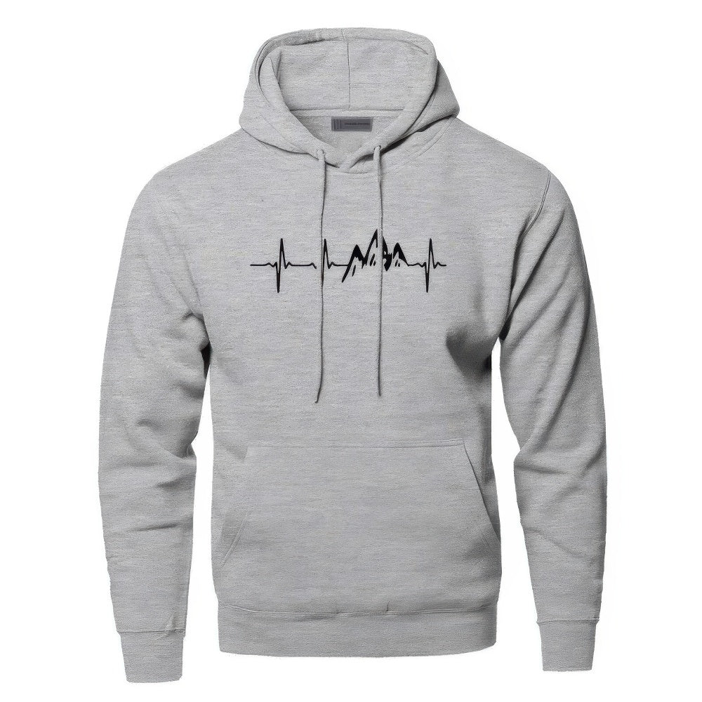 Street Wave Men Mountain Hoodie Waldemar Modern Warm Outdoor Hiking Sweatshirt Adventurers