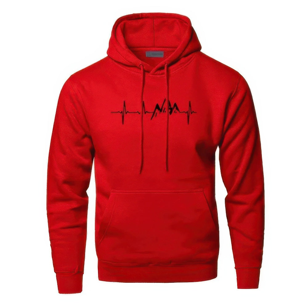 Street Wave Men Mountain Hoodie Waldemar Modern Warm Outdoor Hiking Sweatshirt Adventurers