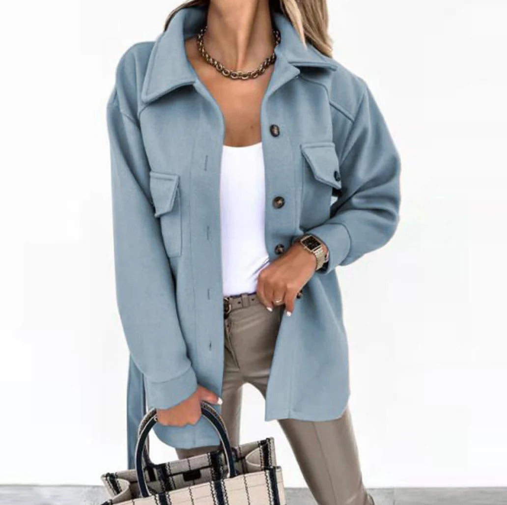 Street-Wave Mid-Season Chic Jacket Women Slim Fit With Spring Vibes Practical Pockets Urban Style