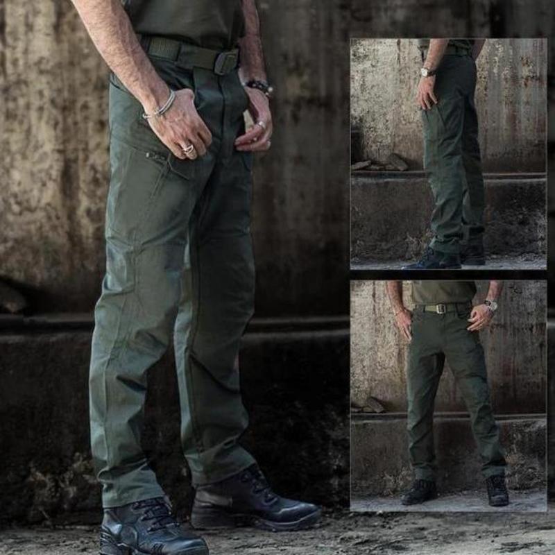 Street-Wave Mens Tactical Cargo Pants Rugged Durable Material With Ample Pockets For Hiking Camping Adventure
