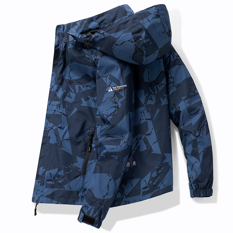 Street Wave Waterproof Windproof Jacket For Men All Weather Protection For Urban Explorers