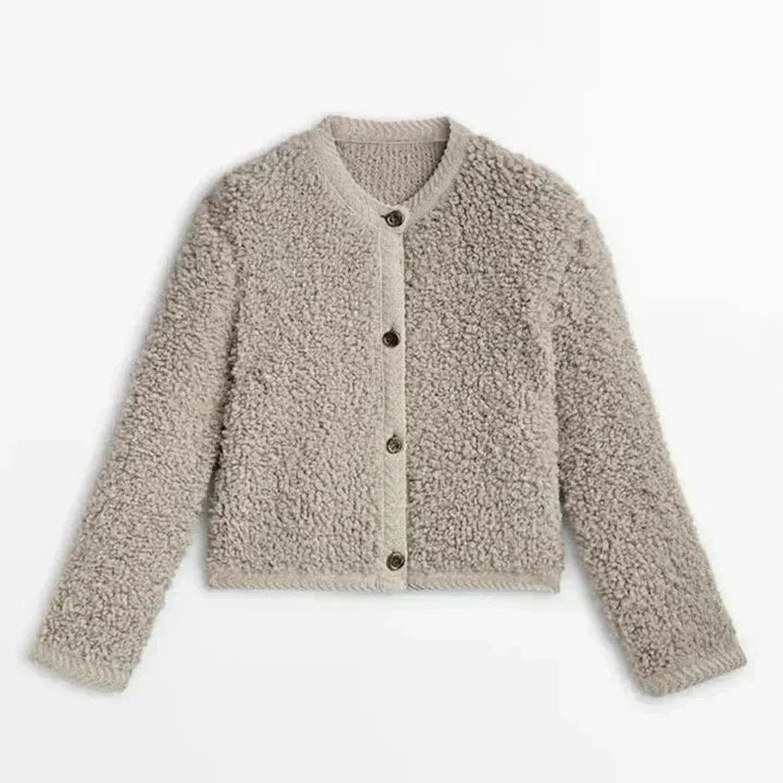 Street-Wave Fuzzy Cardigan With All-Season Soft Textured Knit And Cozy Fit For Women Everyday Comfort