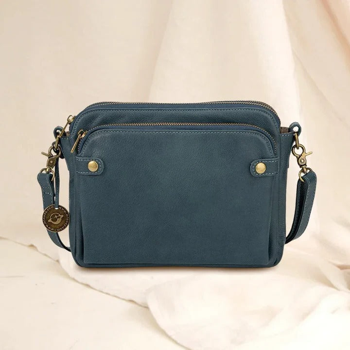 Street-Wave Three Section Leather Shoulder Bag and Clutch - Sophisticated Organization For The Modern Individual