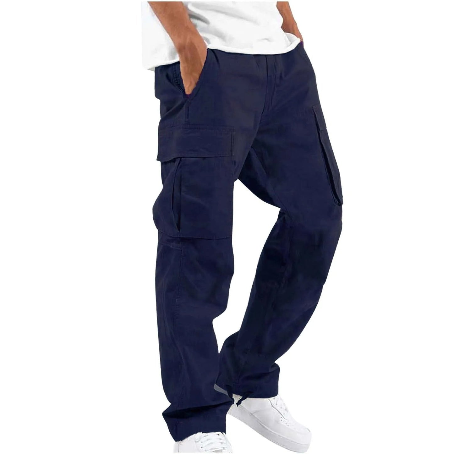 Street Wave Cargo Pants Men Lightweight Breathable Summer With Multiple Pockets Everyday Comfort