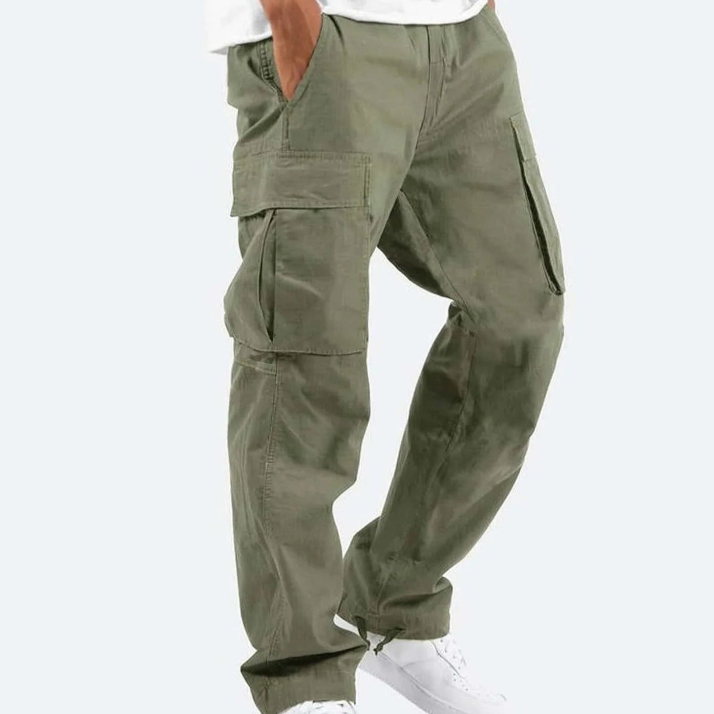 Street Wave Cargo Pants Men Lightweight Breathable Summer With Multiple Pockets Everyday Comfort
