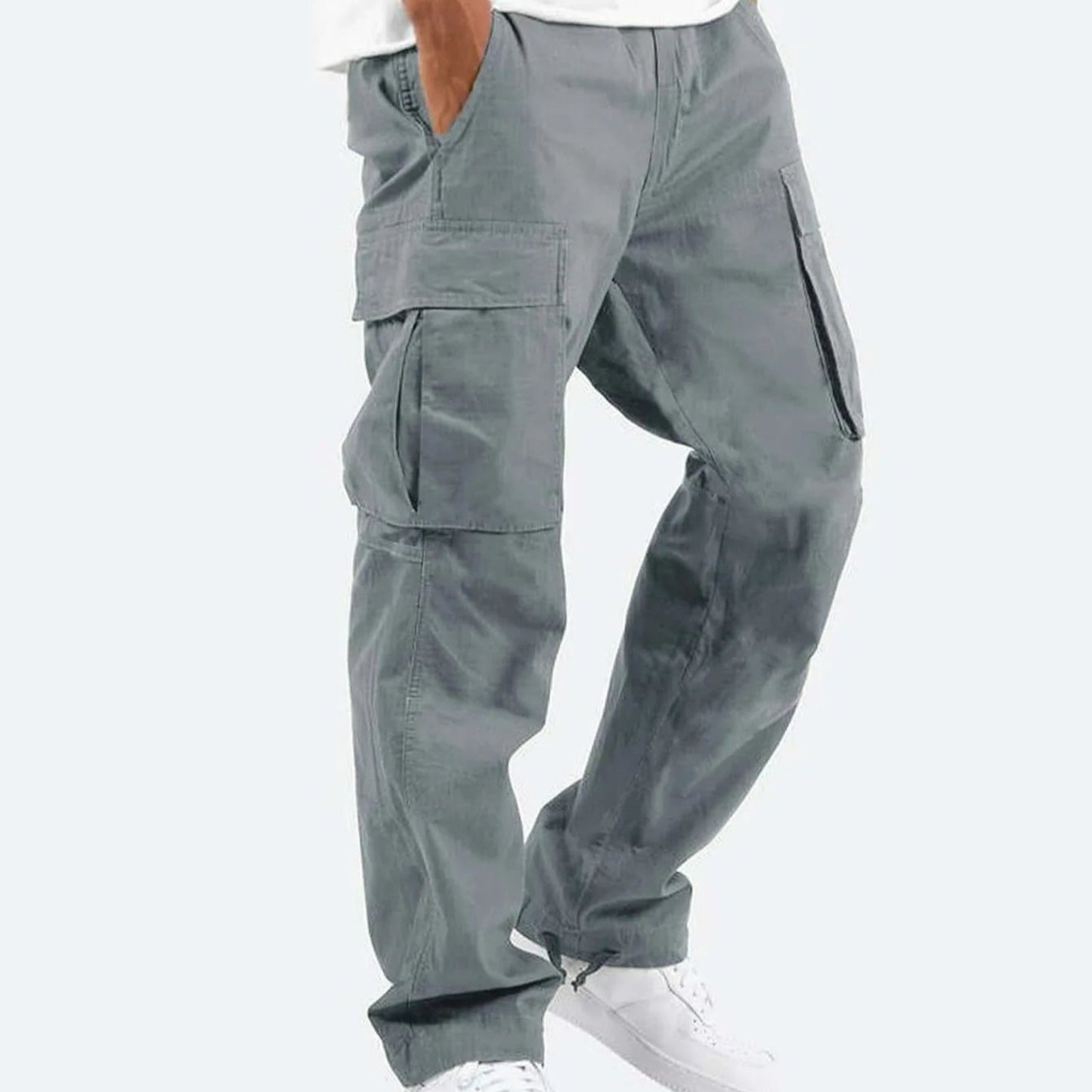 Street Wave Cargo Pants Men Lightweight Breathable Summer With Multiple Pockets Everyday Comfort
