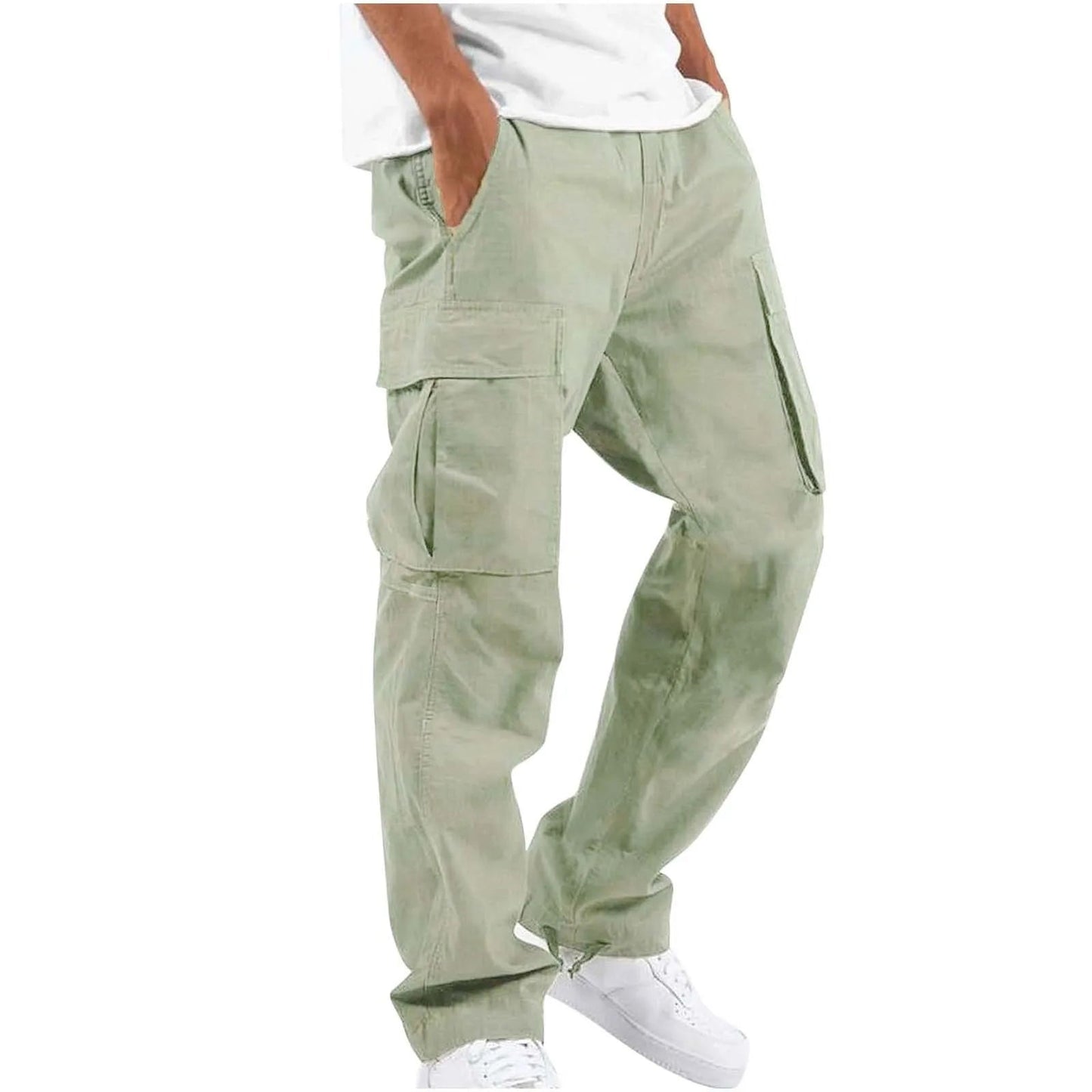 Street Wave Cargo Pants Men Lightweight Breathable Summer With Multiple Pockets Everyday Comfort