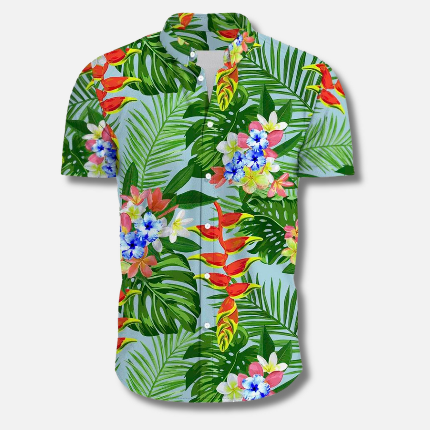 StreetWave Tropical Print Summer Blouse Rudolfo Lightweight Airy Beachwear for Women