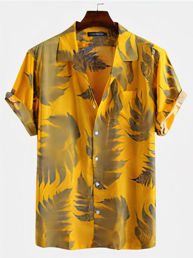 Mens Tropical Shirt Streetwave Lightweight Breathable Vacation Ready Casual Summer Look