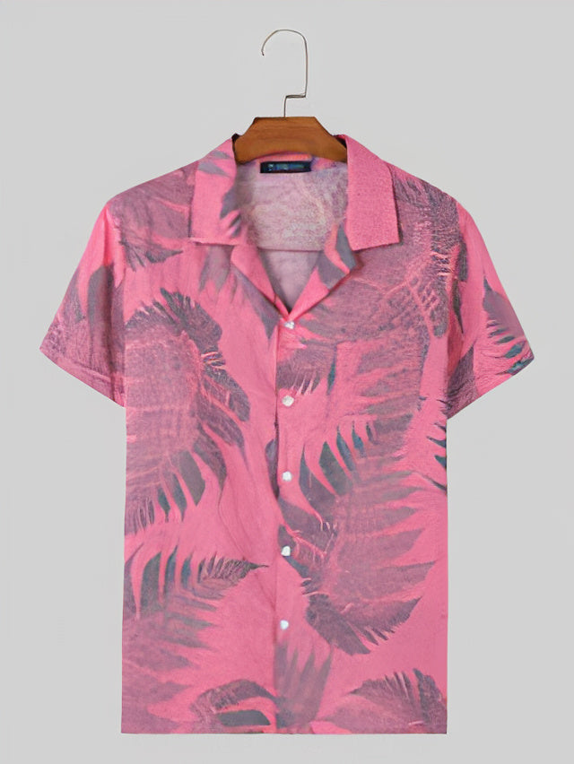 Mens Tropical Shirt Streetwave Lightweight Breathable Vacation Ready Casual Summer Look