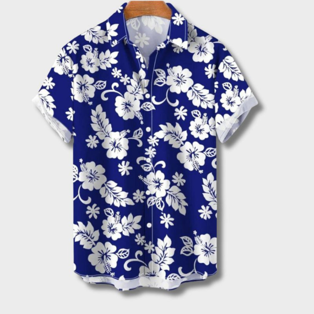 Hawaiian Shirt Hendry By Street-Wave Breathable Loose-Fit Floral Tropical For Men
