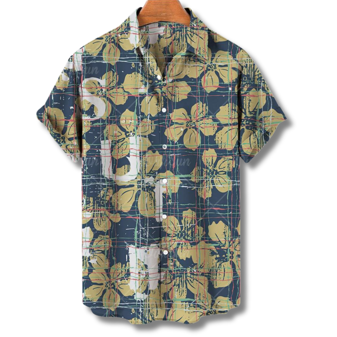 Hawaiian Shirt Hendry By Street-Wave Breathable Loose-Fit Floral Tropical For Men