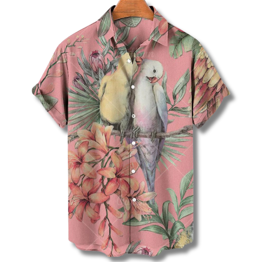 Hawaiian Shirt Hendry By Street-Wave Breathable Loose-Fit Floral Tropical For Men