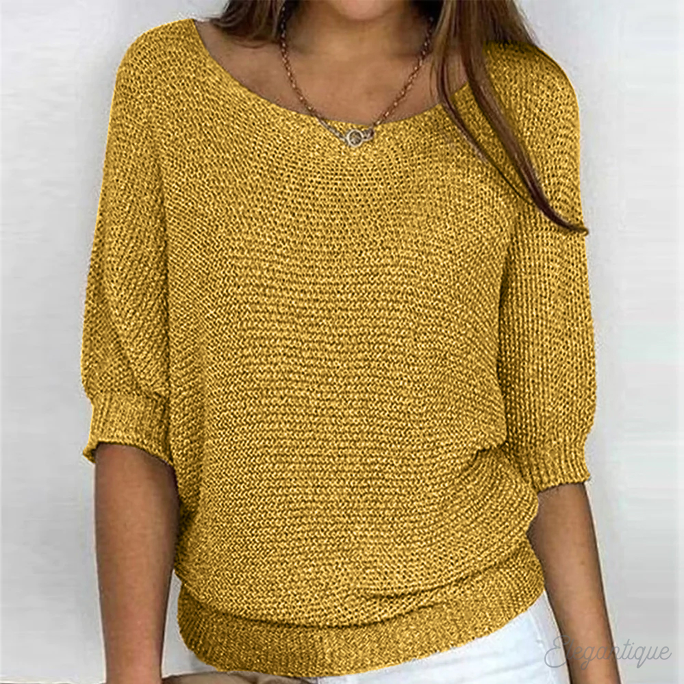 Léa Soft Knit Boat Neck Sweater By Street-Wave Unisex