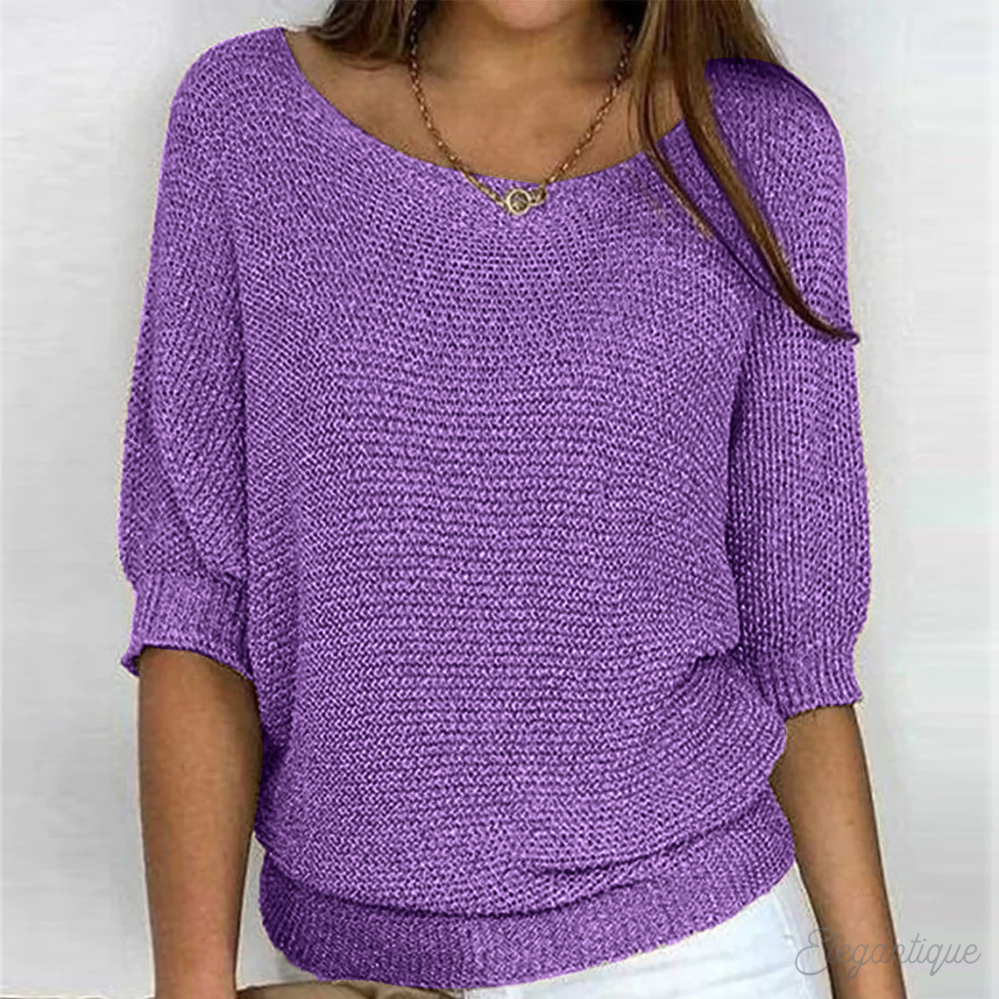 Léa Soft Knit Boat Neck Sweater By Street-Wave Unisex