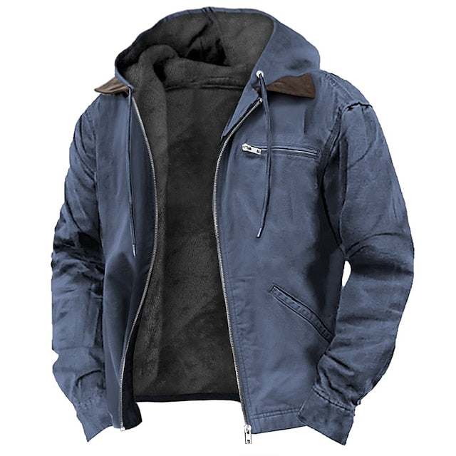 Street-wave Mens Elegant Insulated Jacket Tailored Fit for Warmth in Winter Essential