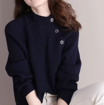 Street-wave Womens Cozy Winter Knit Sweater With Soft Warmth And Durable Comfort For Fashion Forward Wardrobes