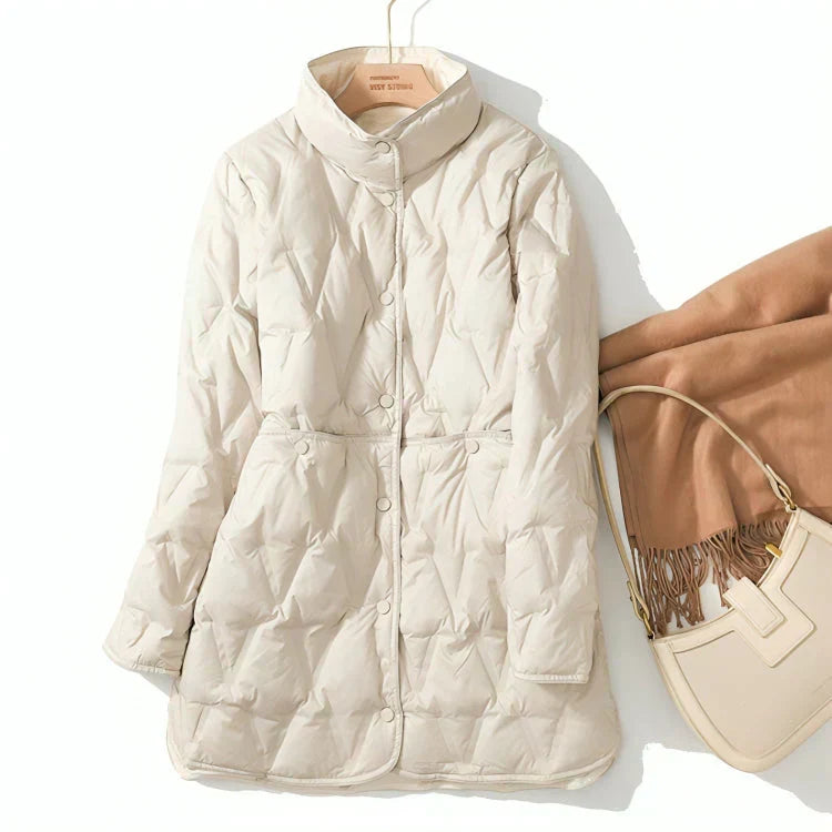 Streetwave Quilted Womens Jacket Warm Cozy Padded Outerwear For Fashion Forward Women