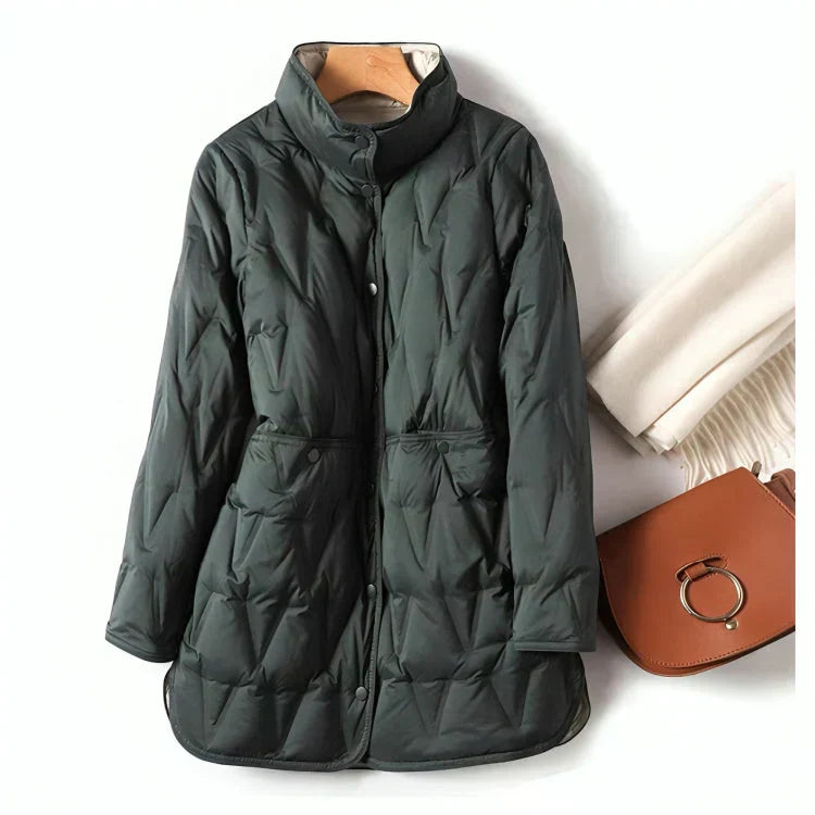 Streetwave Quilted Womens Jacket Warm Cozy Padded Outerwear For Fashion Forward Women