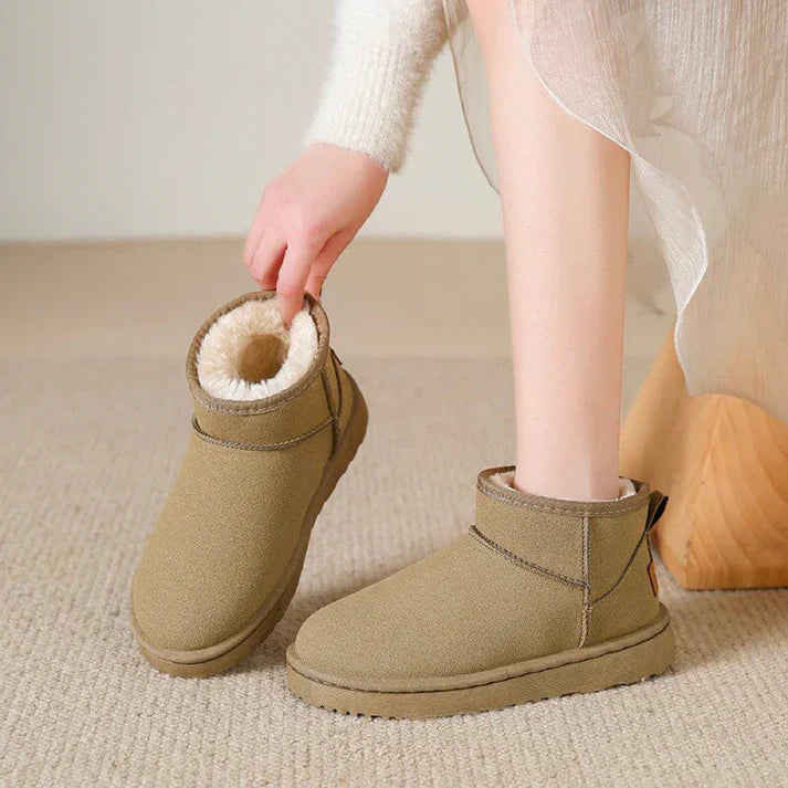 Streetwave Orthopedic Winter Boots for Women Warm Cozy Comfort With Suede Leather and Fur Trim